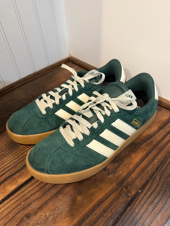adidas Other - Adidas Men’s VL Court 3.0 Suede Sneakers in Forest Green with Gum Sole